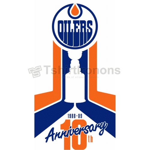 Edmonton Oilers T-shirts Iron On Transfers N155 - Click Image to Close